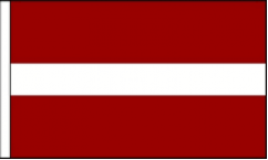 Latvia Hand Waving Flags